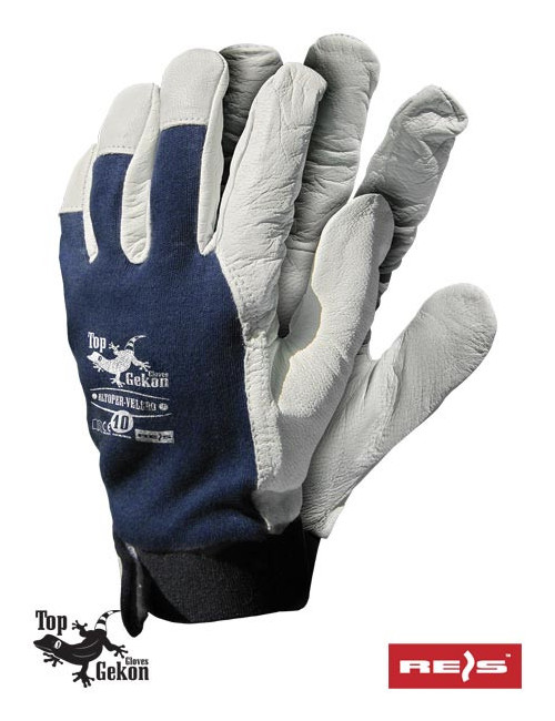 Protective gloves rltoper-velcro gw navy-white Reis
