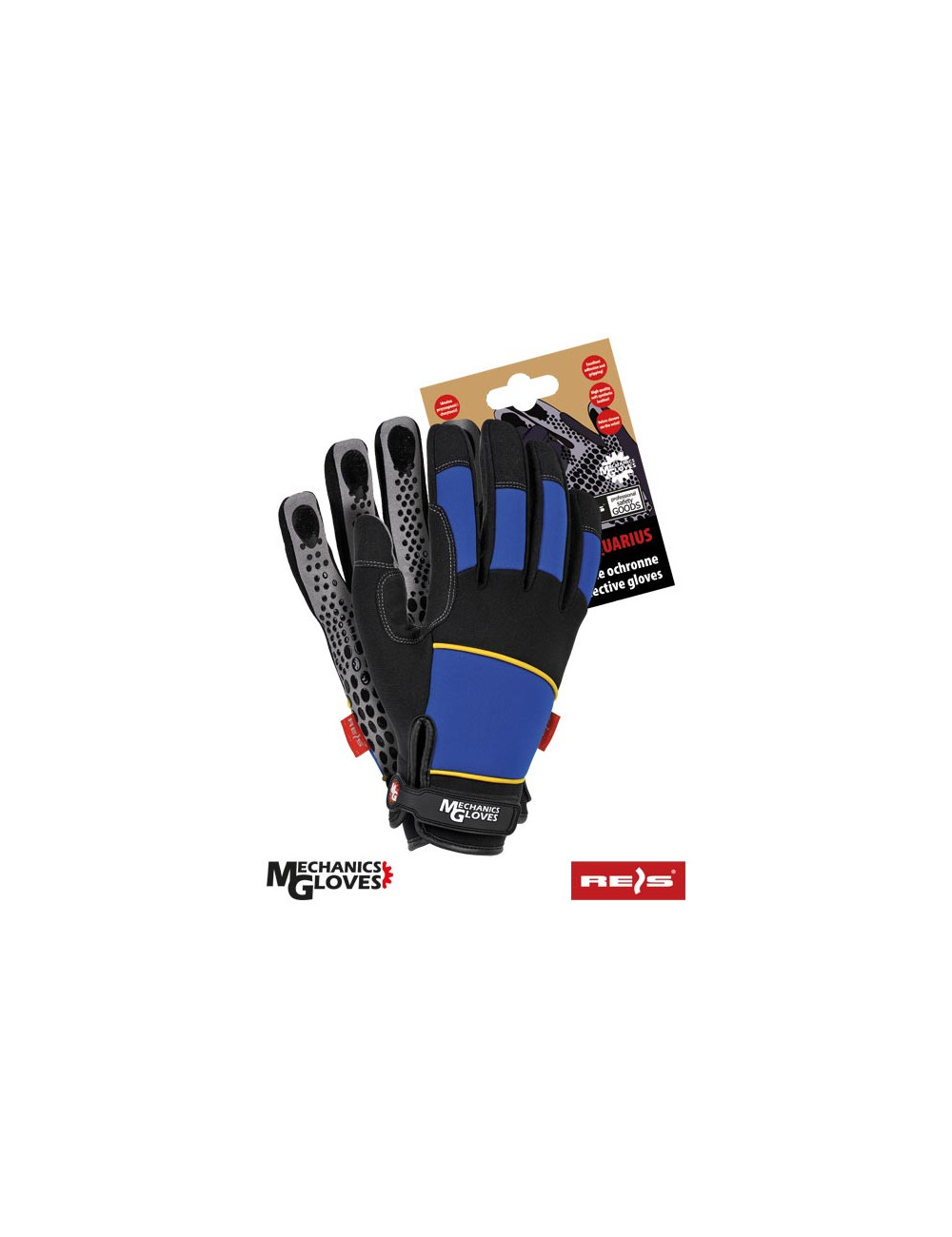 Protective gloves rmc-aquarius nbs blue-black-gray Reis