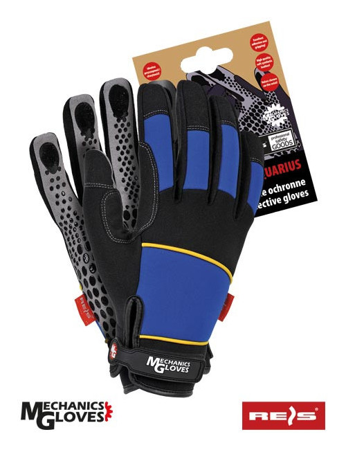 Protective gloves rmc-aquarius nbs blue-black-gray Reis