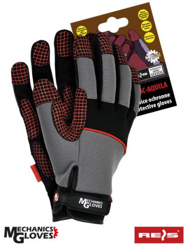Protective gloves rmc-aquila sbc gray-black-red Reis