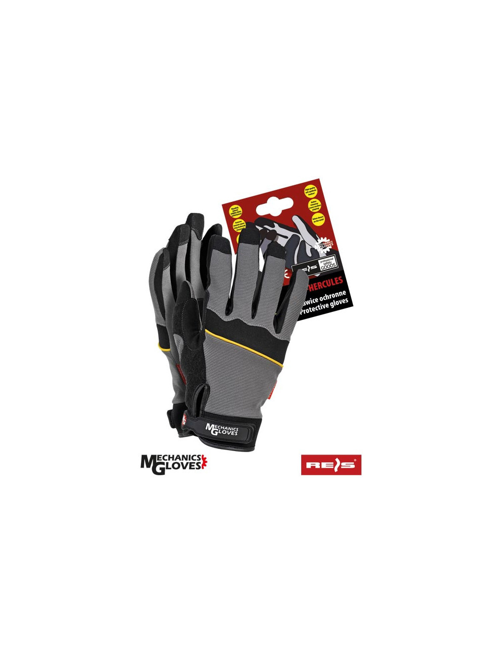 Protective gloves rmc-hercules sb gray-black Reis
