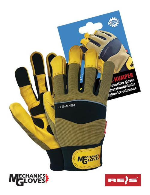 Gloves rmc-humper brby brown-black-yellow Reis