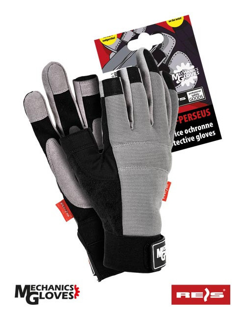 Protective gloves rmc-perseus sb gray-black Reis
