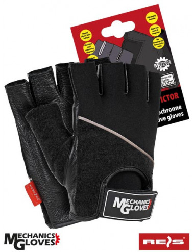 Protective gloves rmc-pictor bs black-gray Reis
