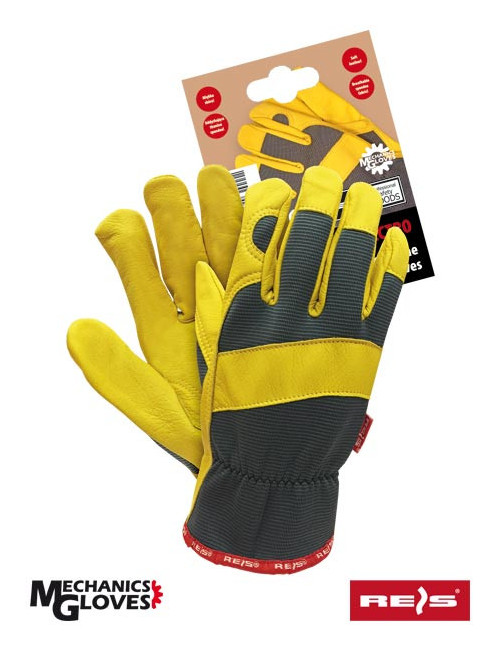 Protective gloves rmc-spectro sy steel yellow Reis