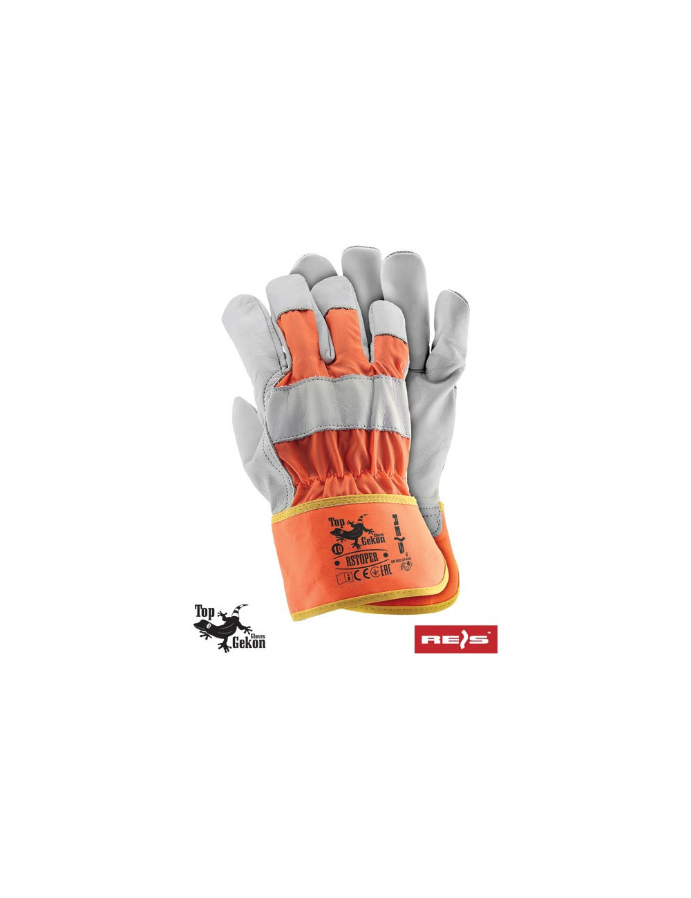 Protective gloves rstoper pw orange-white Reis
