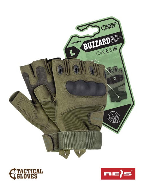 Tactical protective gloves rtc-buzzard with green Reis
