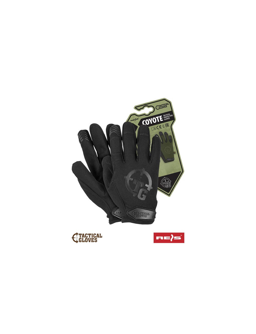 Tactical protective gloves rtc-coyote b black Reis