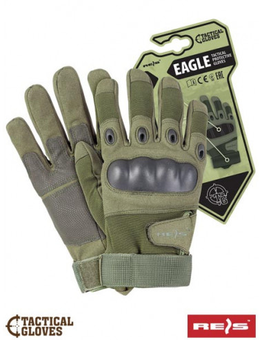 Rękawice ochronne taktyczne rtc-eagle z zielony Reis
