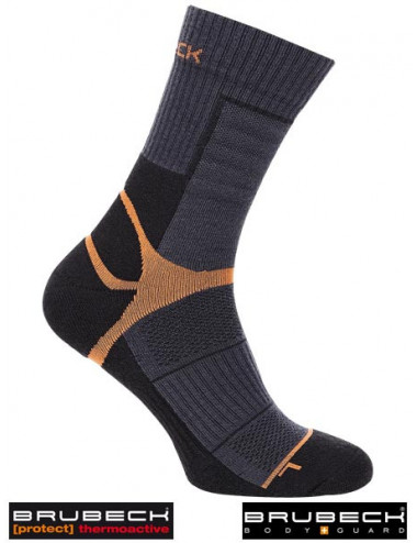 Thermal socks bst-brupro bgfp black-graphite-orange Brubeck