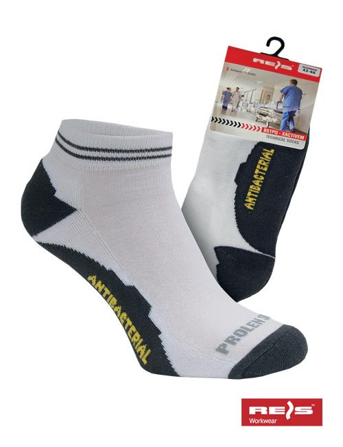 Bstpq-xactivem Socken in Weiß und Grau Reis