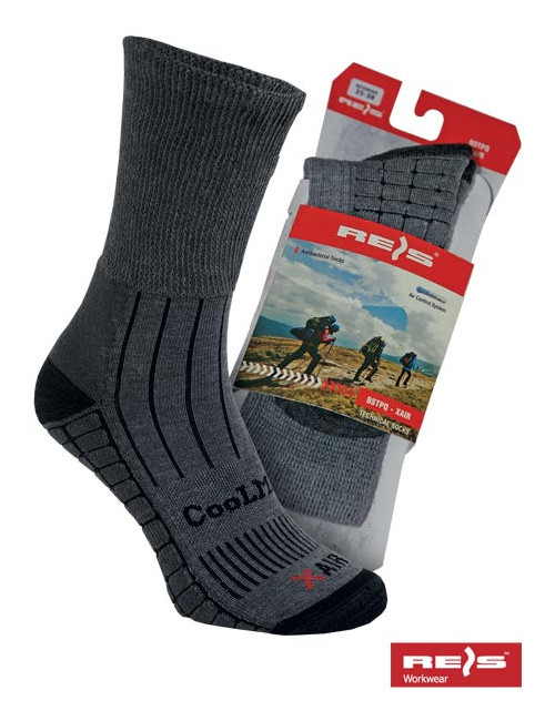 Bstpq-xair Socken grau/stahl Reis