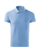 Adler MALFINI Men`s Polo Shirt Cotton Heavy 215 blue embroidery logo