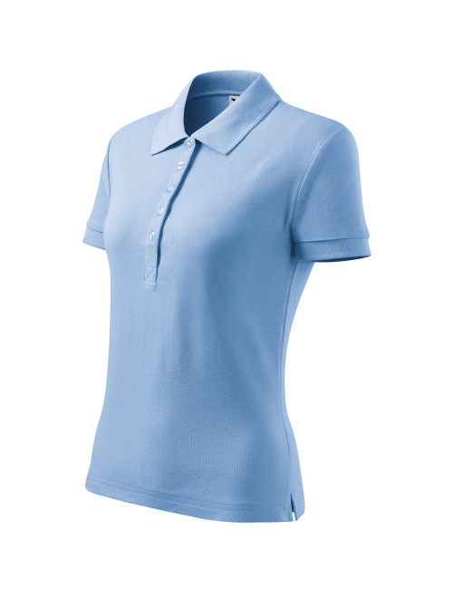 Koszulka polo damska cotton heavy 216 błękitny Adler Malfini