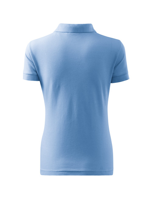 Damen-Poloshirt Baumwolle Heavy 216 Hellblau Adler Malfini