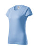 Adler MALFINI Damen T-Shirt Basic 134, blau mit eigenem Aufdruck