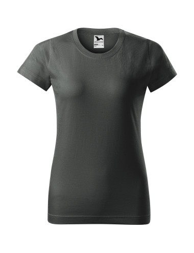 Adler MALFINI Damen Baumwoll-T-Shirt 134 cm, dunkles Khaki, mit Logo-Stickerei