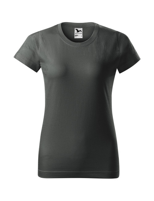 Adler MALFINI Damen Baumwoll-T-Shirt 134 cm, dunkles Khaki, mit Logo-Stickerei