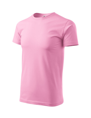 Adler MALFINI Men`s T-shirt Basic 129 pink workwear with embroidery