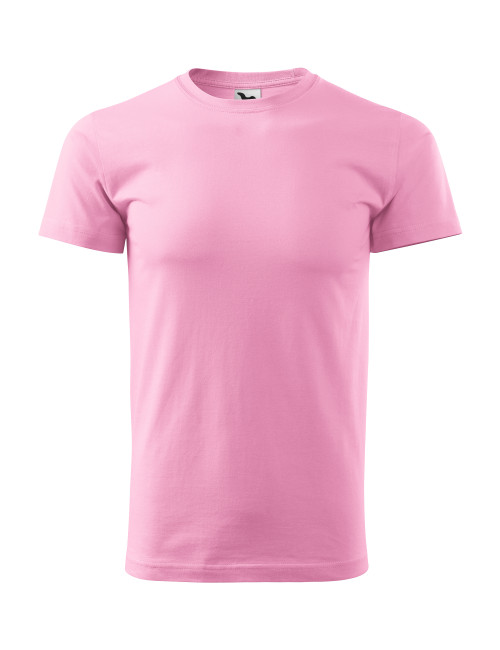 Adler MALFINI Herren T-Shirt Basic 129 rosa Arbeitskleidung mit Stickerei