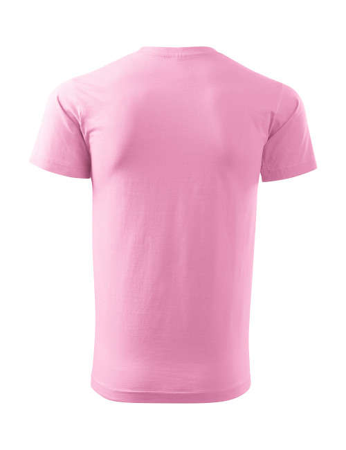 Adler MALFINI Herren T-Shirt Basic 129 rosa Arbeitskleidung mit Stickerei
