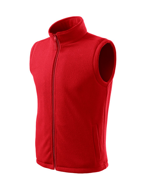 Unisex fleece vest next 518 red Adler Rimeck