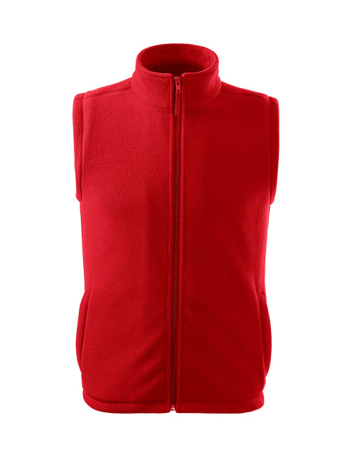 Unisex fleece vest next 518 red Adler Rimeck