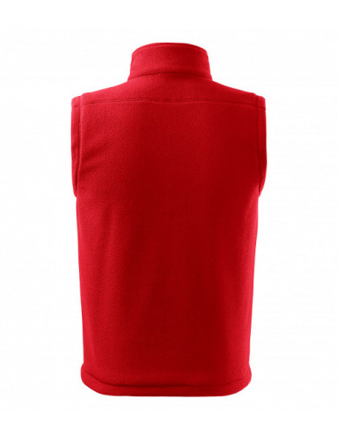 Unisex fleece vest next 518 red Adler Rimeck