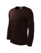 Adler MALFINI Men`s Fit-T Long Sleeve 119 coffee logo embroidery