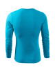 Adler MALFINI Men`s Fit-T Long Sleeve 119 turquoise logo embroidery