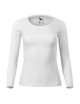 Adler MALFINI Damen T-Shirt Fit-T LS 169, weiße Stickerei, Firmenlogo-Aufdruck