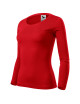 Adler MALFINI Damen T-Shirt Fit-T LS 169, rote Stickerei, Logodruck