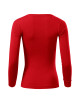 Adler MALFINI Damen T-Shirt Fit-T LS 169, rote Stickerei, Logodruck