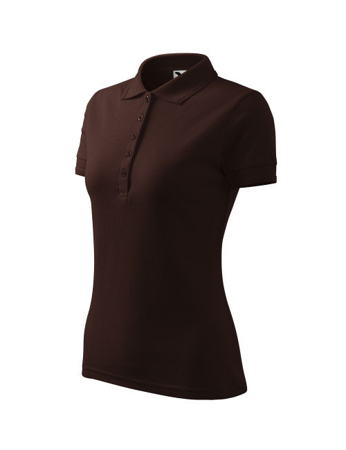 Damen Poloshirt Piqué Polo 210 Kaffee Adler Malfini