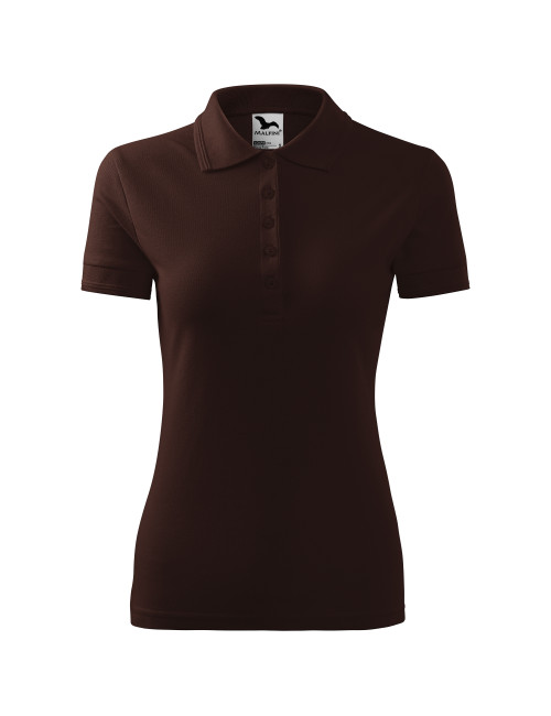 Ladies polo shirt pique polo 210 coffee Adler Malfini