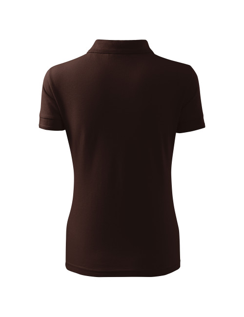 Ladies polo shirt pique polo 210 coffee Adler Malfini