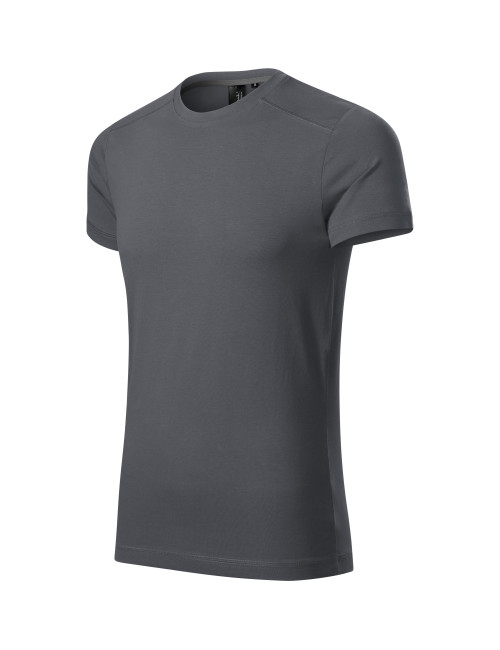 Adler MALFINIPREMIUM Herren T-Shirt Action 150 hellanthrazitfarbene Stickerei