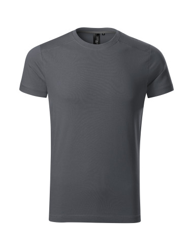 Adler MALFINIPREMIUM Herren T-Shirt Action 150 hellanthrazitfarbene Stickerei