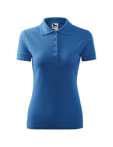 Damen-Poloshirt Pique Polo 210 Azure Adler Malfini