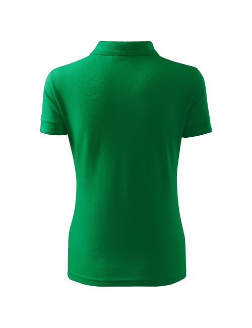 Adler MALFINI Women`s polo shirt Pique Polo 210 grass green embroidery