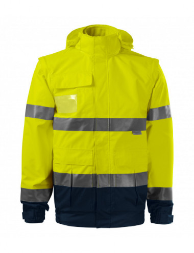 Unisex jacket hv guard 4 in 1 5v2 fluorescent yellow Adler Rimeck