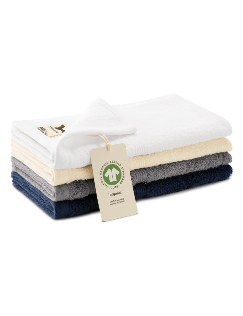 Small unisex towel organic 916 almond Adler Malfini