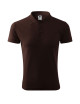 Adler MALFINI Herren Poloshirt Pique Polo 203 Kaffee Stickerei mit Firmenlogos