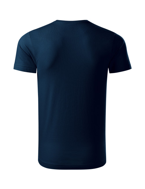 Adler MALFINI Origin 171 men`s t-shirt navy blue computer embroidery