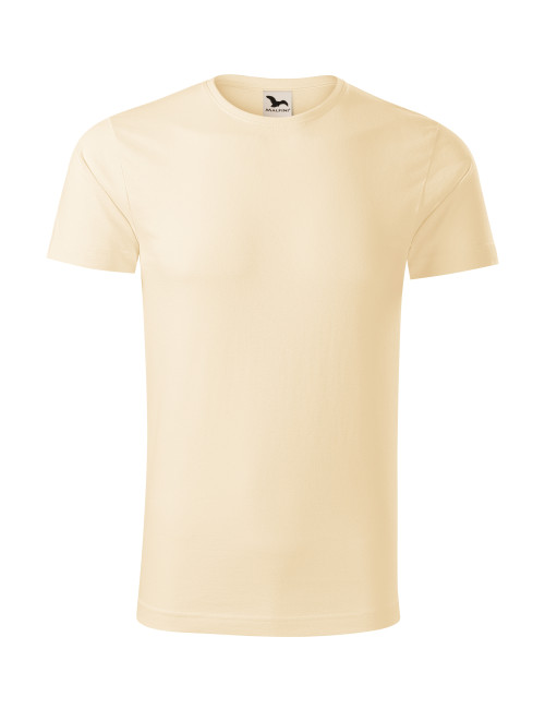 Adler MALFINI Men`s T-shirt Origin 171 almond logo embroidery