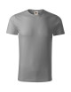 Adler MALFINI Men`s T-shirt Origin 171 grey-black melange art embroidery