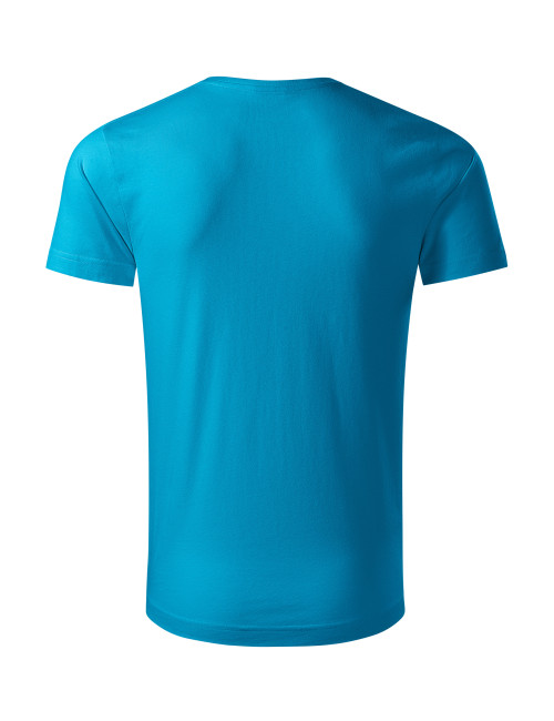 Adler MALFINI Men`s T-shirt Origin 171 turquoise promotional clothing with a logo