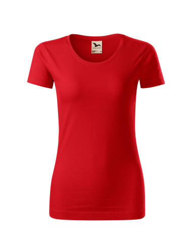 Adler MALFINI Origin 172 Damen T-Shirt, rote Stickerei, Logodruck
