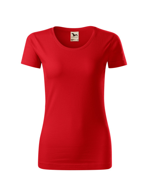 Adler MALFINI Origin 172 Damen T-Shirt, rote Stickerei, Logodruck