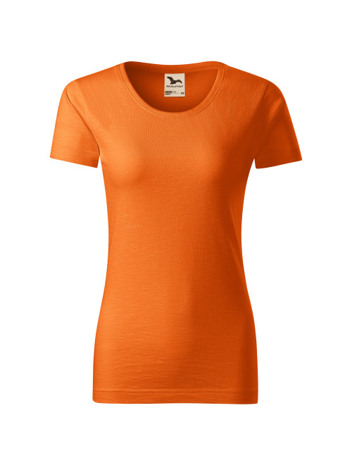 Adler MALFINI Native 174 Damen T-Shirt, orangefarbene Logo-Stickerei